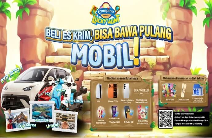 promo campina lucky hunt berhadiah umroh