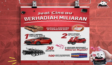 promo undian cincau cap panda berhadiah mobil