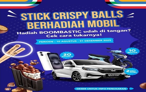 Promo Kejutan Stick Aice Crispy Balls 2025 Berhadiah Mobil