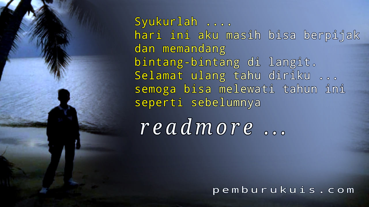 Ucapan ulang tahun untuk diri sendiri