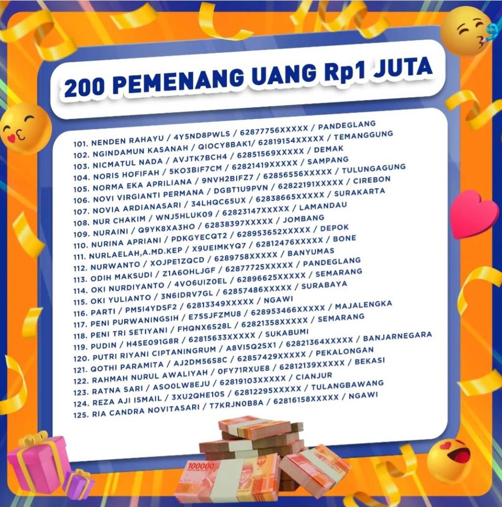 Pemenang hadiah sosis so nice