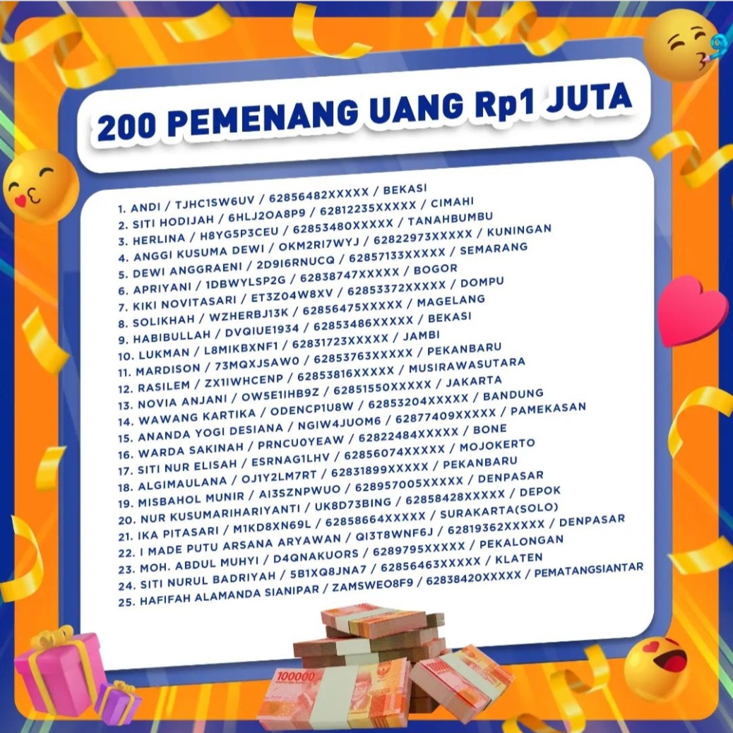 Pemenang uang tunai