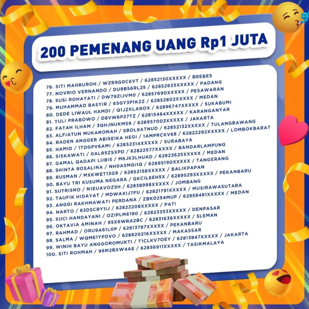 Pemenang sonice tahap 2