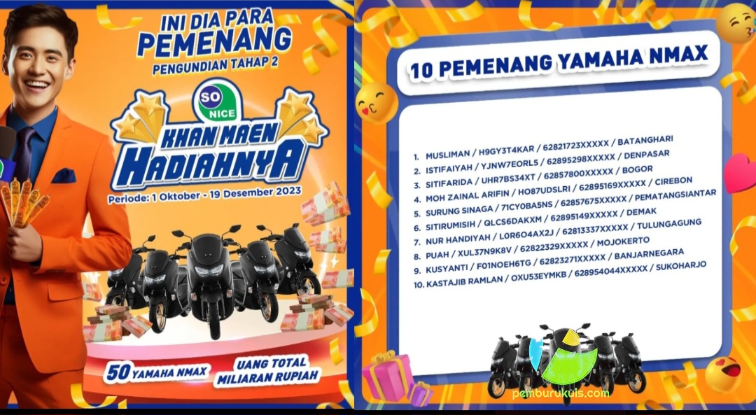 Pemenang so nice periode 2