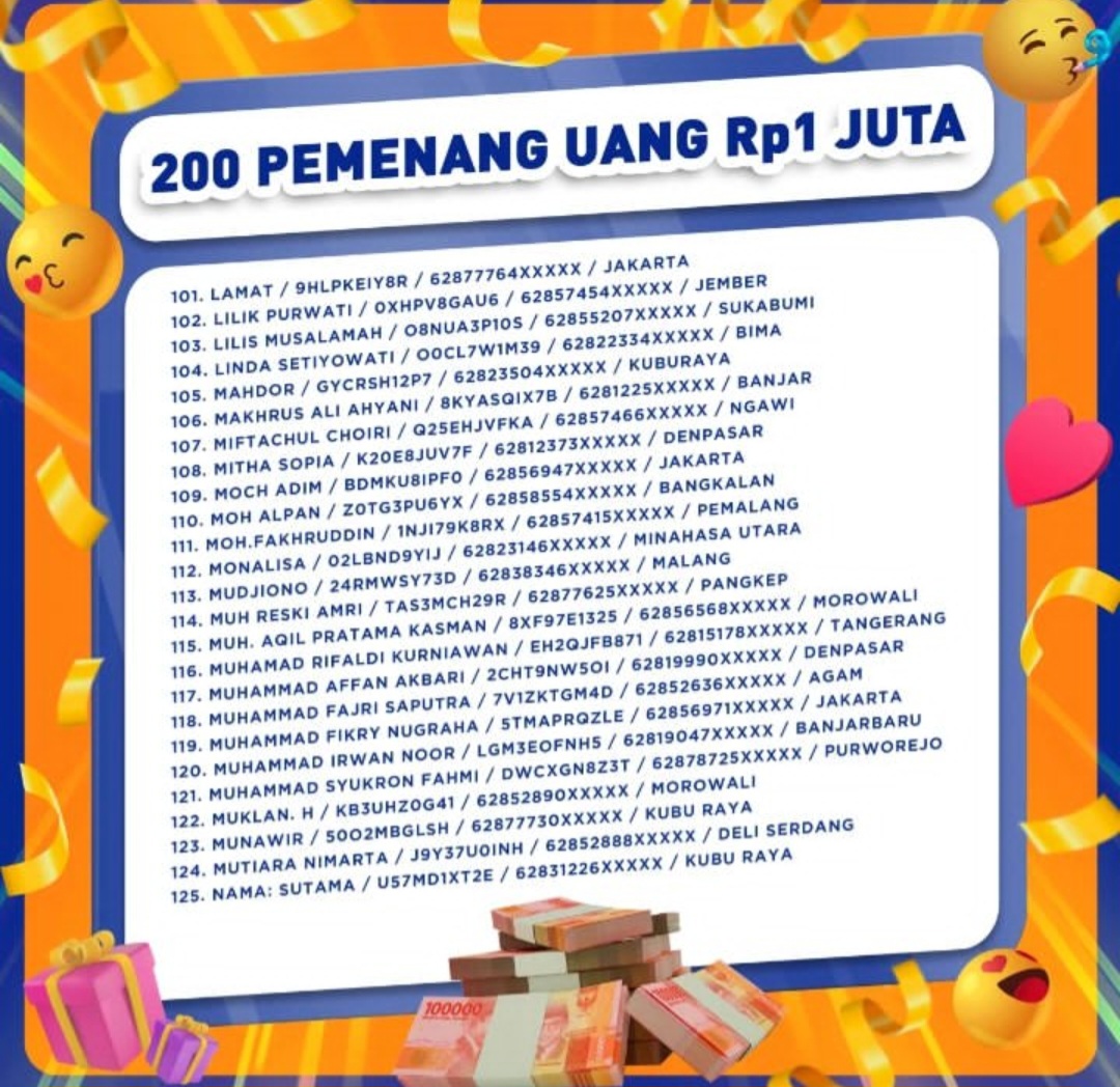 Pemenang sonice tahap 4