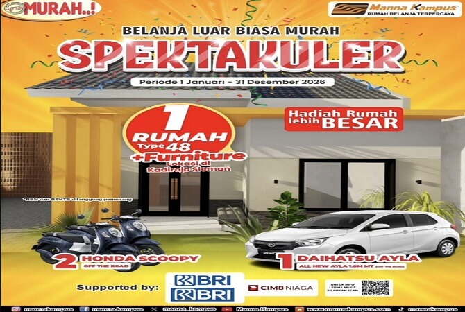 undian manna kampus 2026 berhadiah rumah impian
