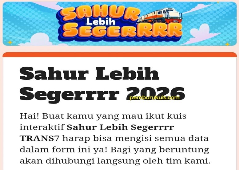 link pendaftaran kuis sahur lebih segerrrr 2026