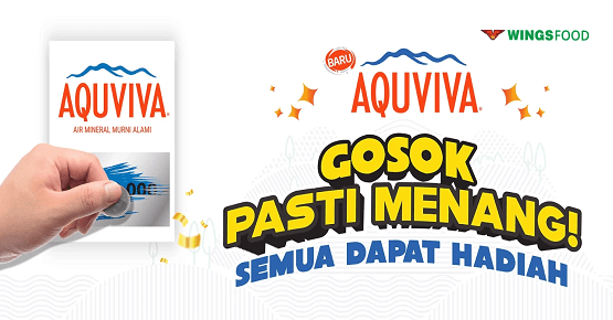 Promo AQUVIVA Gosok Pasti Menang