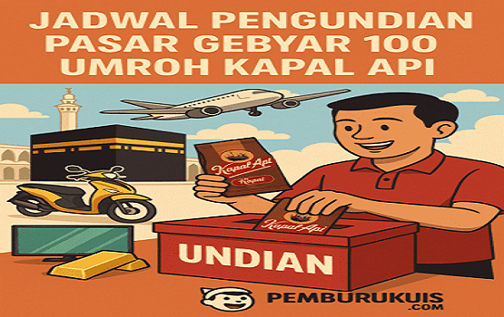 jadwal pengundian dan pengumuman pemenang undian pasar gebyar 100 umroh kapal api