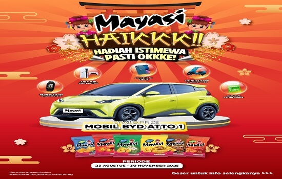 Undian kacang Mayasi 2025 Berhadiah Mobil Listrik BYD ATTO 1