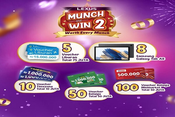 Undian biskuit Lexus Munch and Win 2 terbaru 2025
