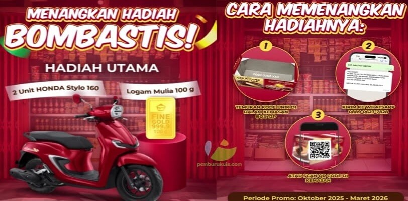 undian lotte choco pie 2026 berhadiah motor honda stylo