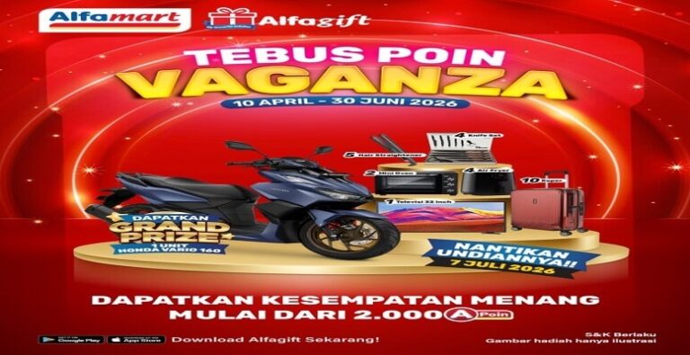 Tebus Poin Vaganza Alagift 2026 berhadiah Honda Vario 160