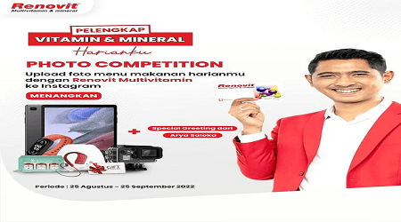 Lomba Foto Renovit Pelengkap Vitamin Mineral Berhadiah Samsung Tab A7 Lite