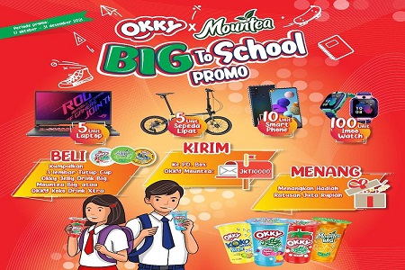 undian okky mountea big to school berhadiah laptop, sepeda, smartphone