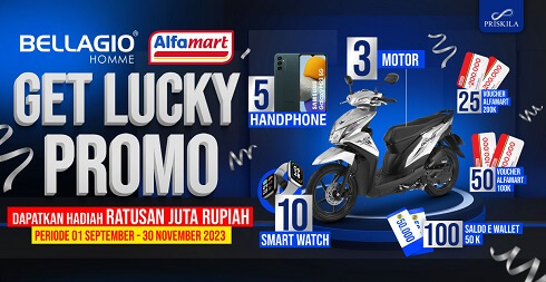 undian bellagio Home berhadiah motor honda Beat, Samsung M23 5G
