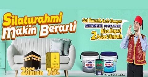 Promo Lebaran Pacific Paint 2023 Berhadiah Umroh