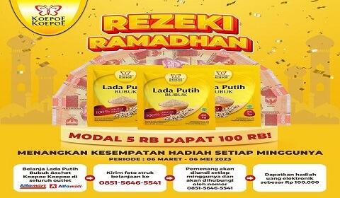 Undian Rezeki Ramadhan Koepoe Kopoe 2023 Berhadiah Uang Tunai Jutaan Rupiah