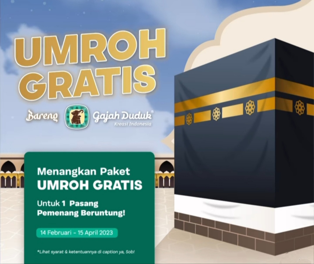 undian sarung gajah duduk berhadiah umroh