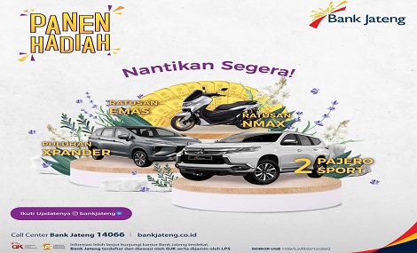Undian Tabungan Bima Bank Jateng 2023 Berhadiah Mobil Mitsubishi Pajero Sport, Xpander, Logam Mulia