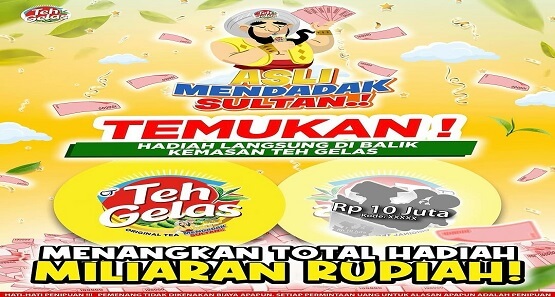 promo teh gelas asli mendadak sultan